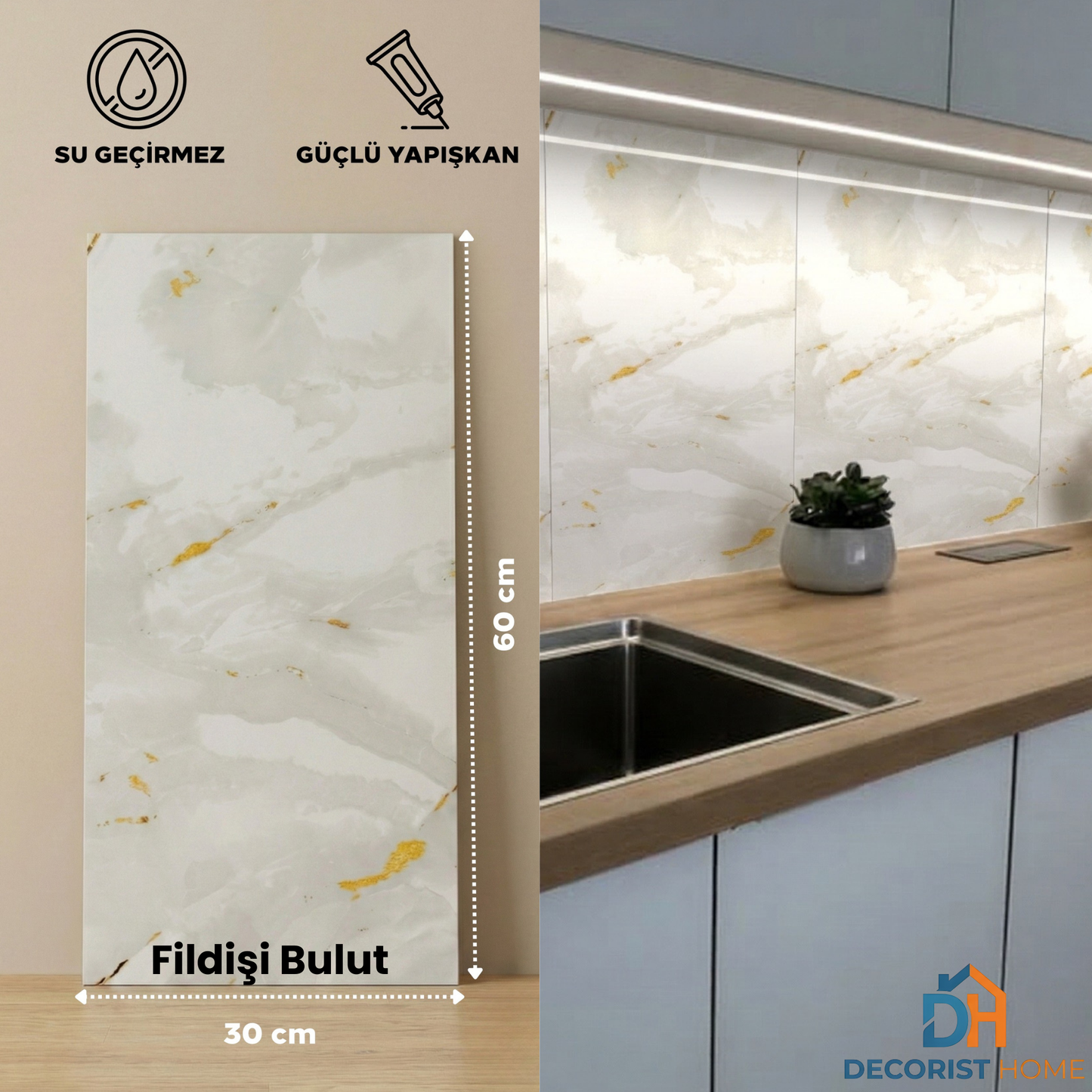 Premium Pratik Seramik Kaplama 30cm x 60cm