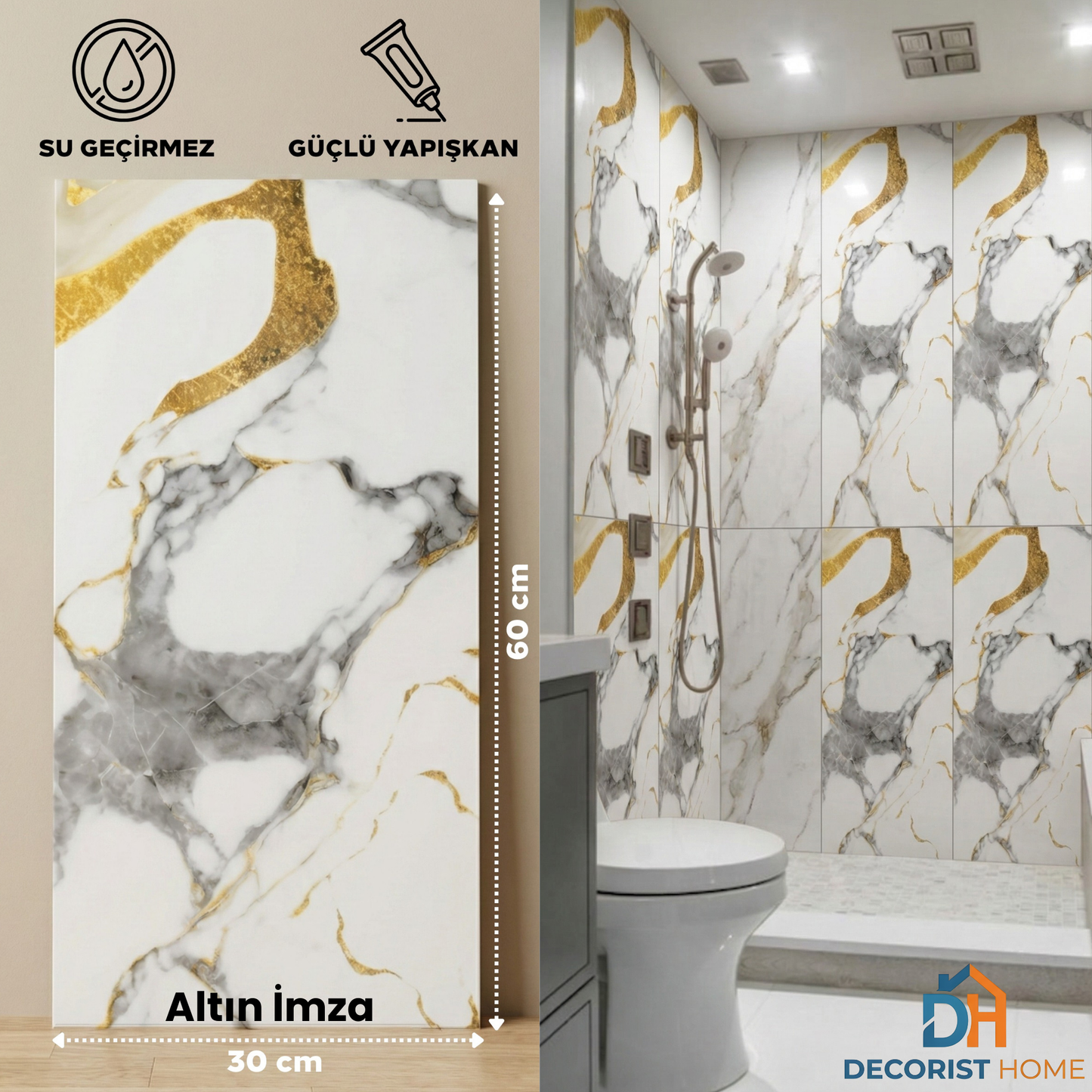 Premium Pratik Seramik Kaplama 30cm x 60cm